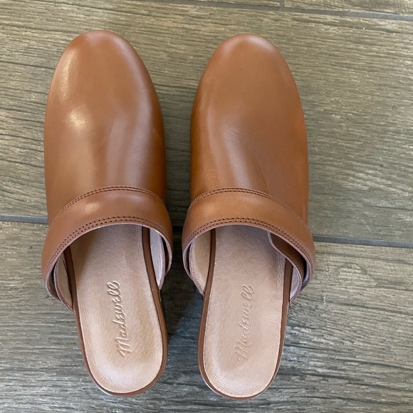 Madewell The Cecily Clog in Oiled Leather sz 8.5 NG681 - Picture 3 of 6